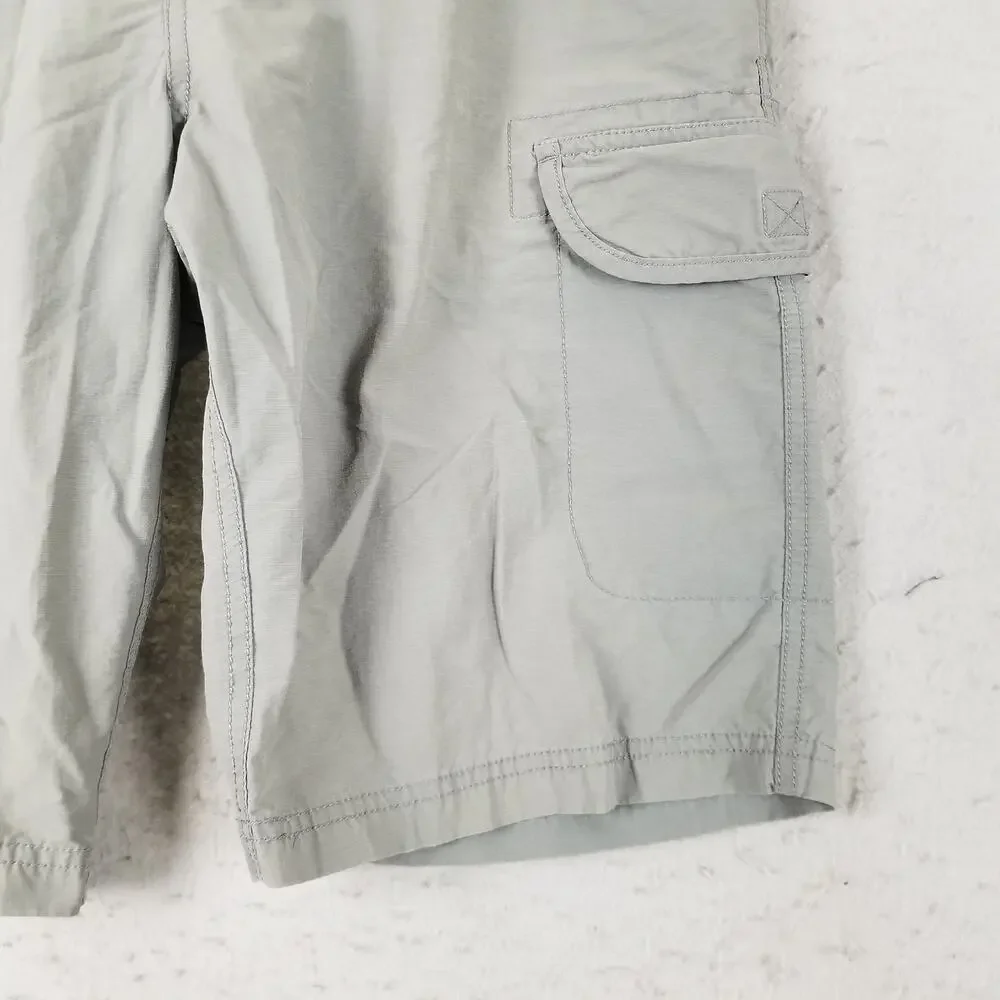 Hawke & Co‎ Shorts Mens 36 Gray Cargo Outdoor Lightweight Ripstop Pockets Nylon